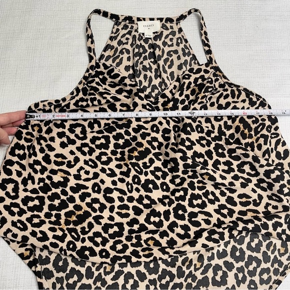 Everly Leopard Print High Low Top Blouse Womens Size M - Picture 7 of 7